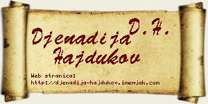 Đenadija Hajdukov vizit kartica